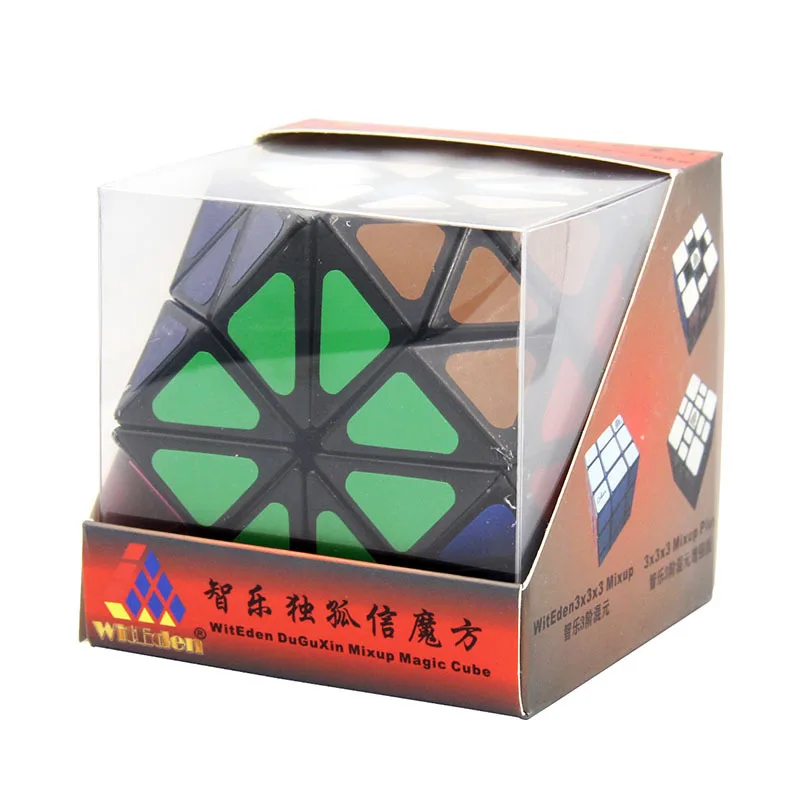 New WitEden Rainbow 14 Tetrahedron Surfaces Magic Cube Puzzle Special  Shape Cubo Magico Professional Educational Toys for Kids