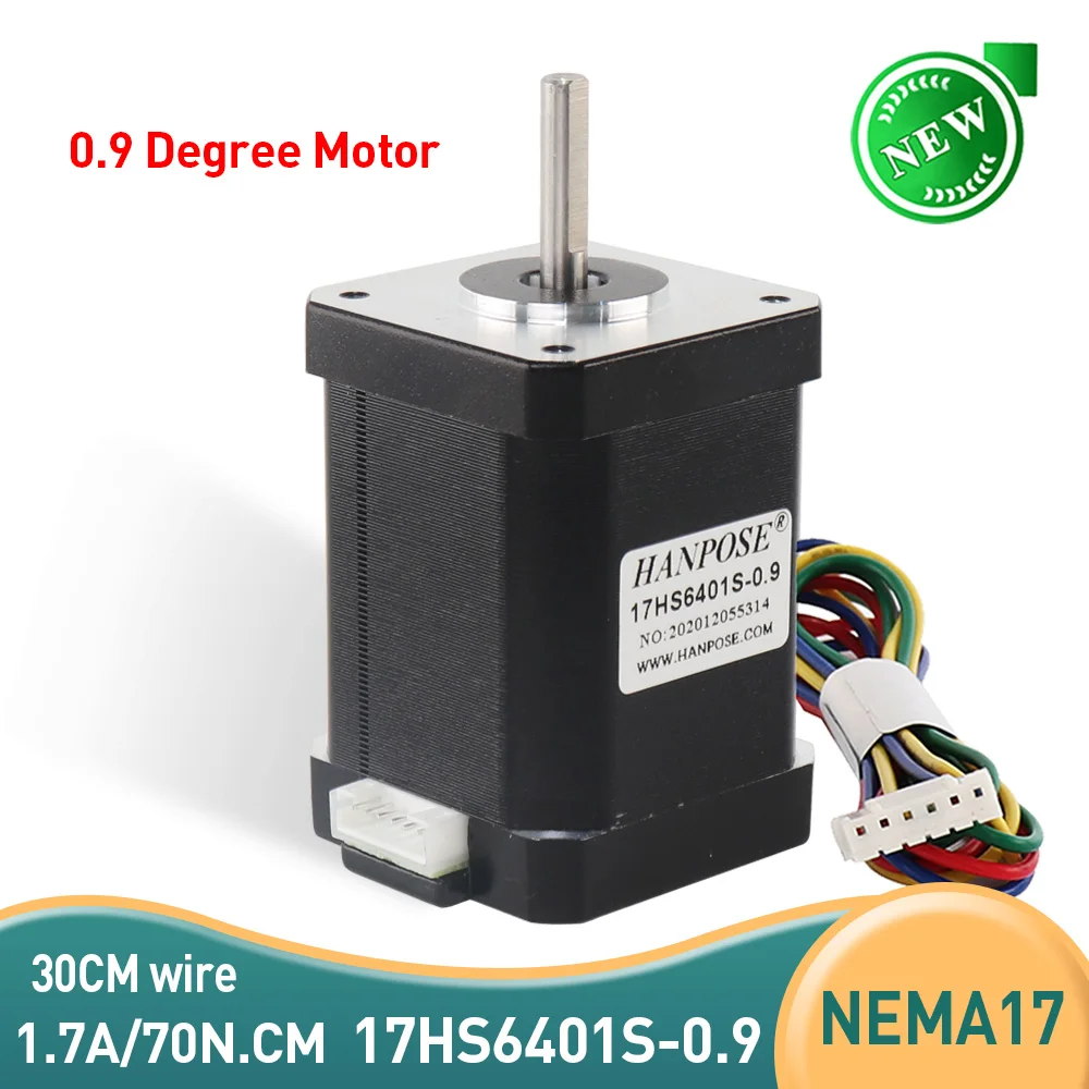 

17HS6401S 0.9 degree nema17 stepper motor hybrid 42 motor 1.8A 70N.CM 60mm 2-phase for 3D printer accessories