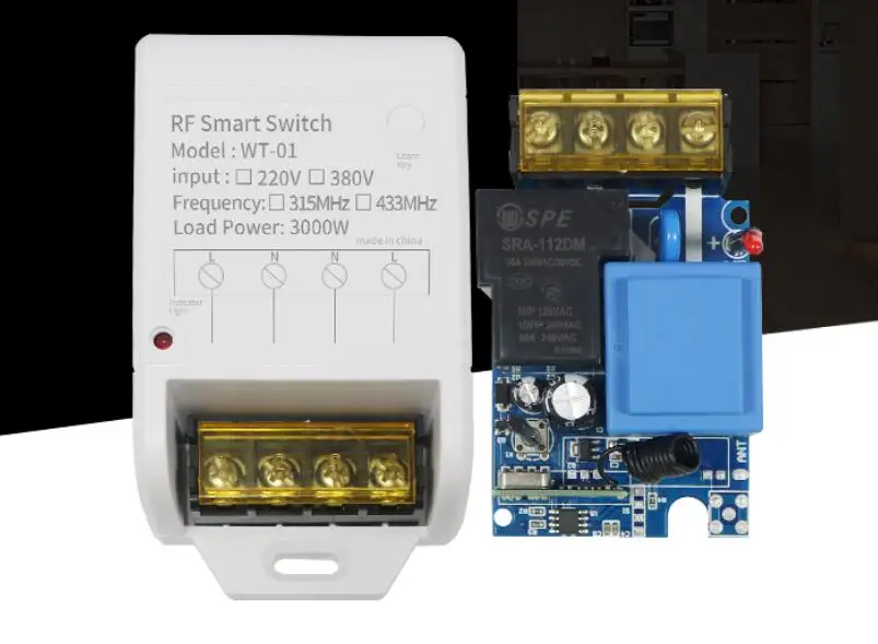 AC 380V  30A  relay  High power wireless remote control switch for water pump/Oxygenator  868mhz lighting