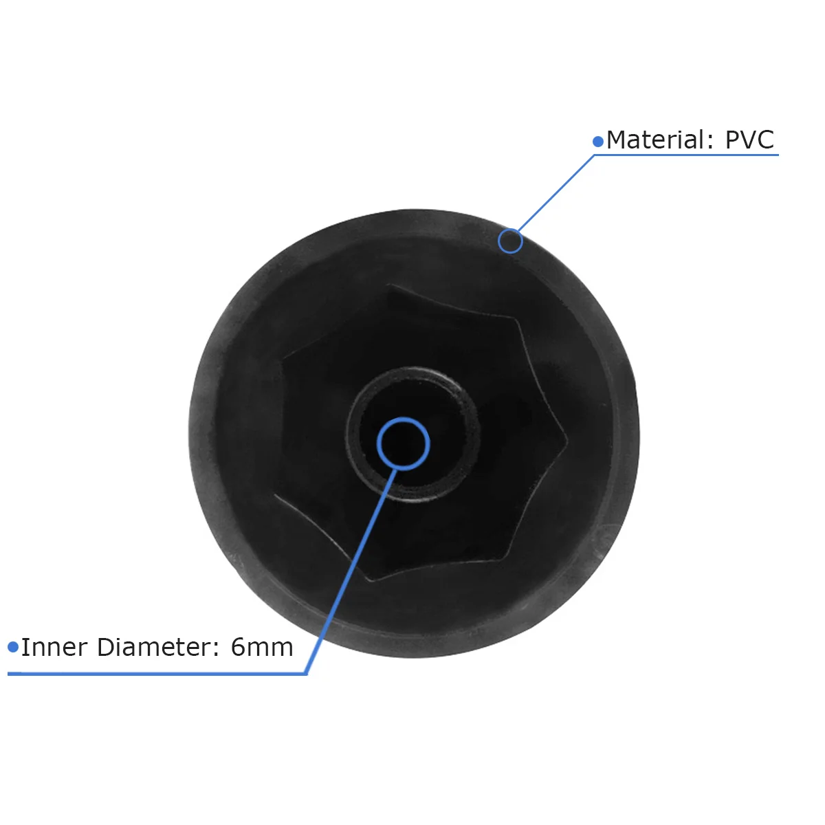 つかの間の-プラスチック製のギター効果ペダル、ポテンショメータのノブ、黒の色、2つの大きな1つの小さな、3個