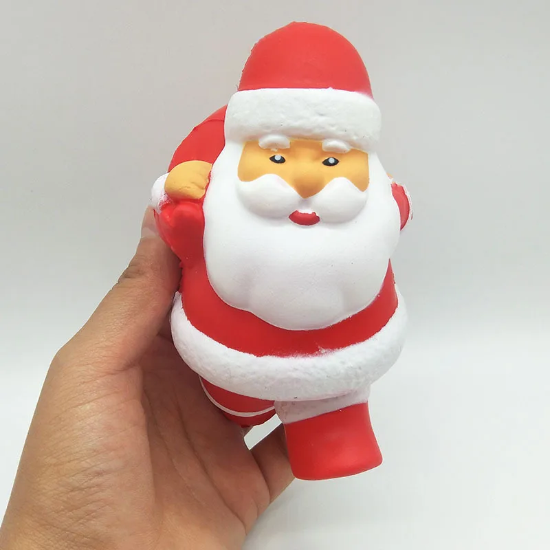 1Pcs Creative PU Christmas Theme Simulated Santa Claus Cartoon Slow Rebound Stress Relief Toy Gift Squeeze Toys