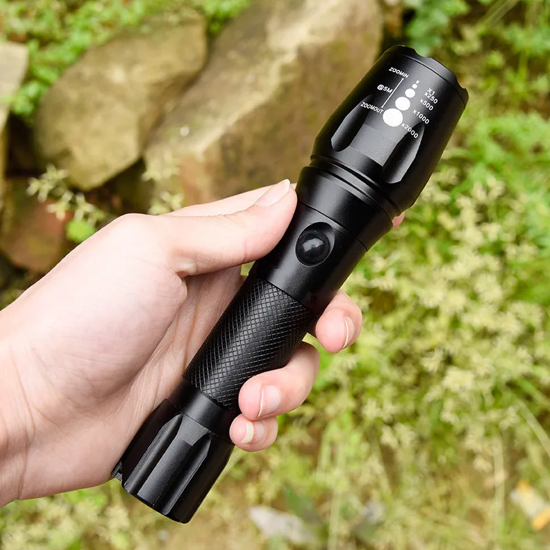 C2 15000LM LED Flashlight Rechargeable Tactical Torch Super Powerful 5 Modes Zoomable Bicycle Light For Camping Outdoor Hiking