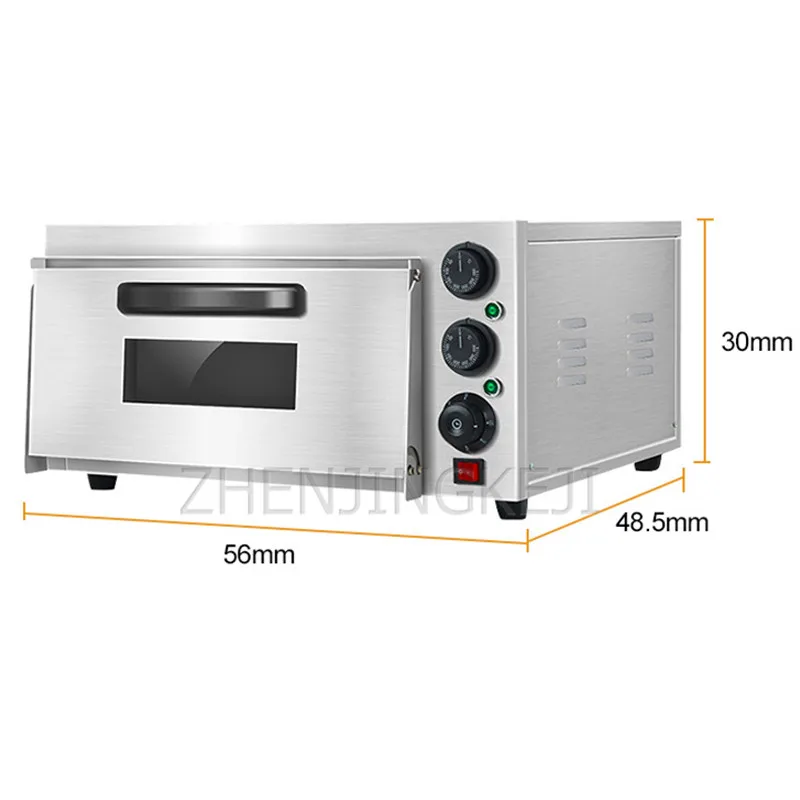 Stainless Steel Electric Oven Desktop Commercial 2000W Electronic Thermal Intelligent Pizza Bread Sweet Potato Baking Equipment