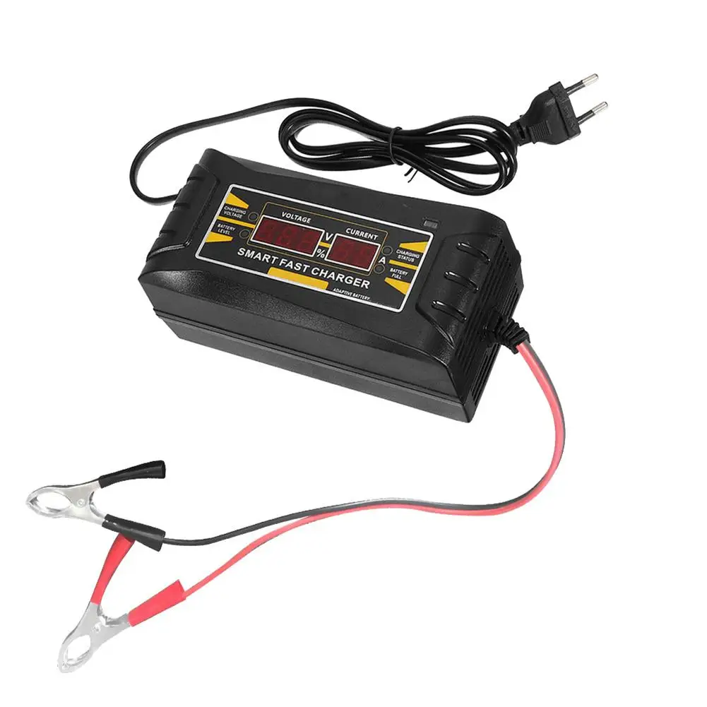 50% HOT SALES！！！Automatic Car Lead Acid Battery Charger 110V-220V to 12V 6A Smart Fast Charging