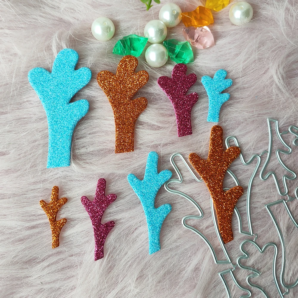 

New 8 species of antlers metal cutting die mould scrapbook decoration embossed photo album decoration card making DIY