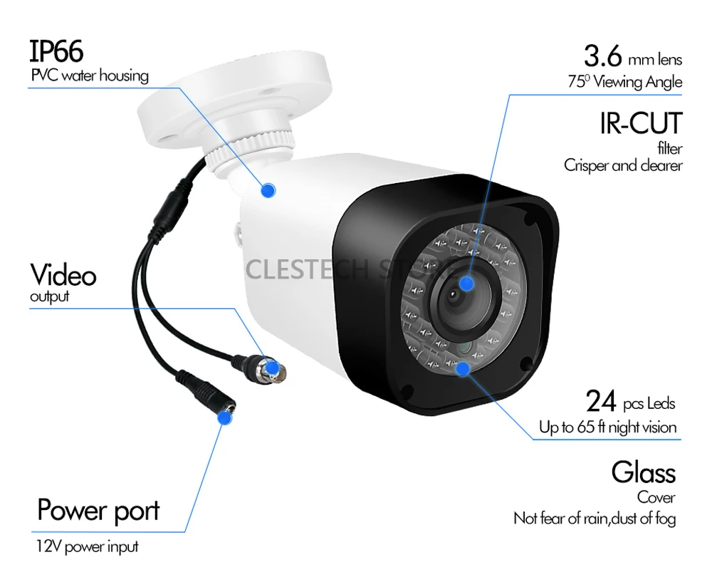 Mini CCTV AHD Camera 5MP 4MP 1080P XVI-4in1 FULL Digital Coaxial HD AHD-H 5M-N In/Outdoor Waterproof IR Night Vision Have Bullet