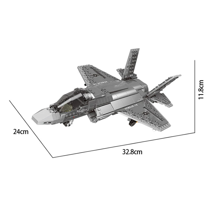 

Ww2 Military Across Battlefield F-35 Lightning Ii Joint Strike Fighter Batisbricks Building Block Army Air Forces Figure Toys