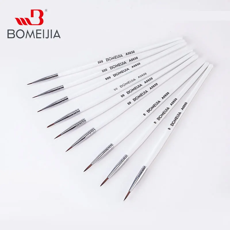 6pcs/Set Paint Brushes Artist Weasel Hair Brush Pen For Gouache Watercolor Paint Oil Painting For Beginners & Artists