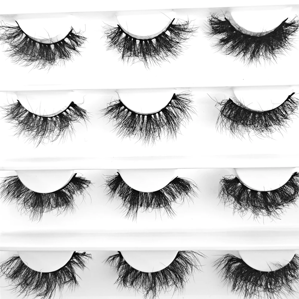 NEW Fluffy Lashes 3d Mink Lashes 13mm-20mm Soft Thick Natural Eyelashes Wholesale False Eyelash 14Pairs Makeup Reusable Lash