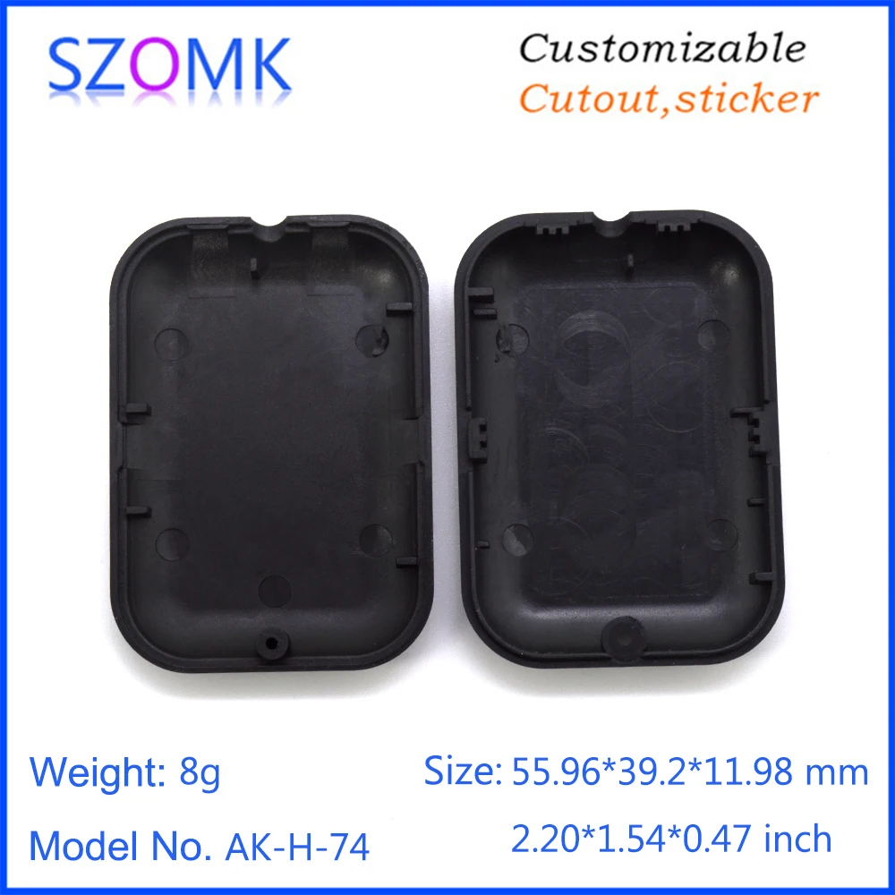 1Piece 56*39*12mm szomk plastic enclosure for electronics GPS tracking locator instrument housing diy bluetooth plastic box