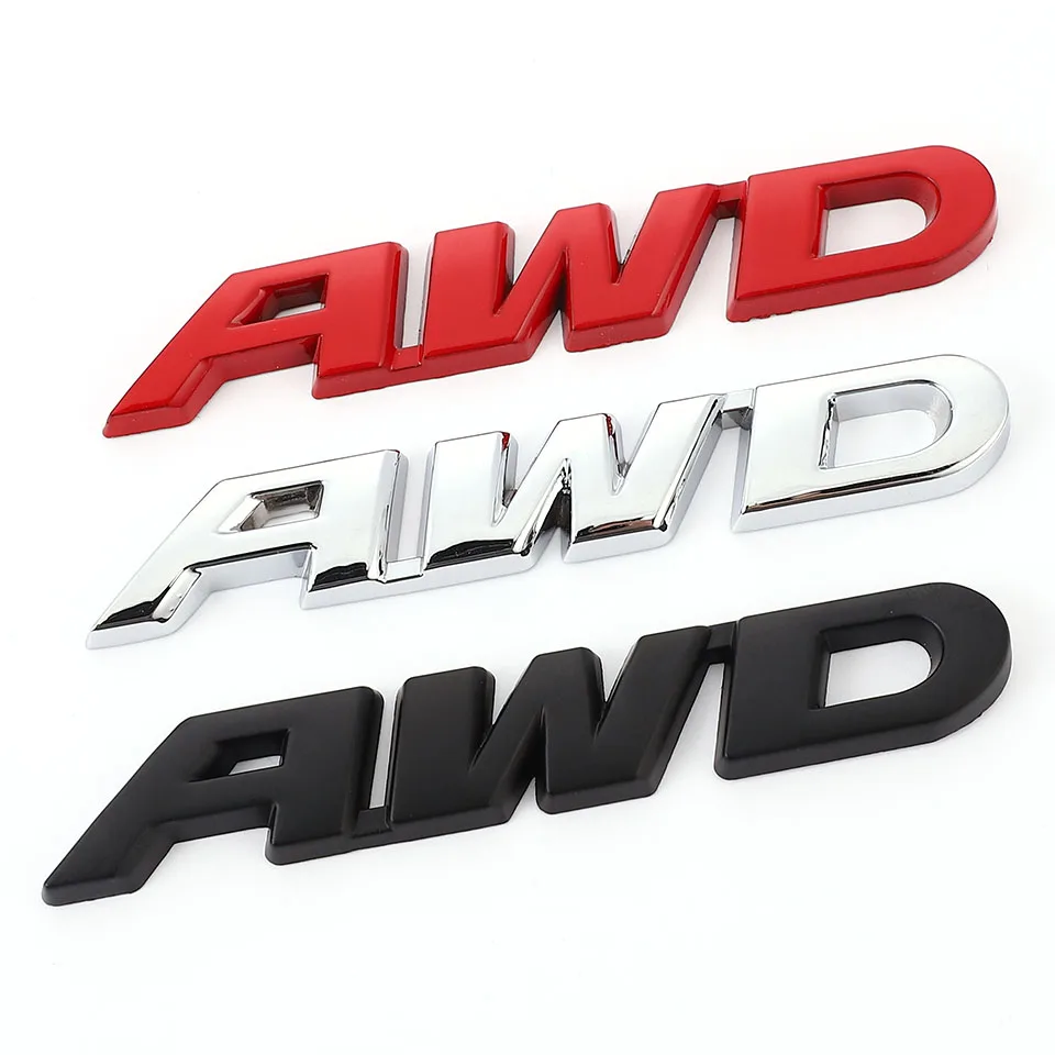 ثلاثية الأبعاد معدنية AWD شعار شعار ملصق 4WD شارة شعار مائي لشركة فولكس فاجن تويوتا هوندا فورد بنز أودي BMW بويك أوبل جي إم سي مازدا SUV على الطرق الوعرة