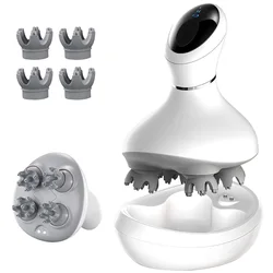 Electric Head Massager Deeply Tissue Kneading for Body Massage Imitate Four-Finger Kneading Release for Hair Care Cat Massager