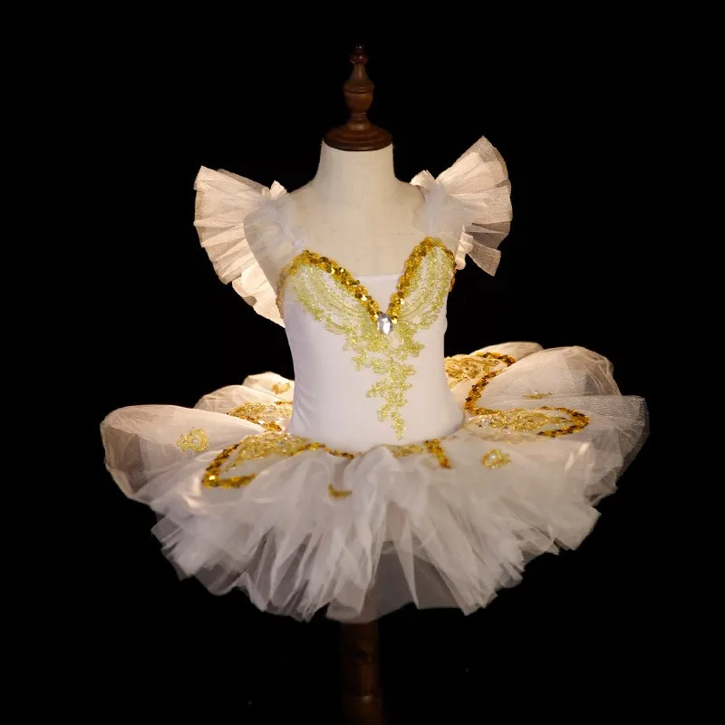 Professional Ballet Tutu White Swan Lake Costume Pancake Girls Children Ballerina Dress Kids Ballet Dress Ballet Tutu For Girl