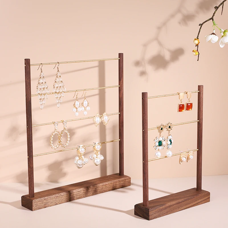 

Jewelry Organizer Storage Earring Display Stand Wood Earring Sets for Women Jewellery Making Supplies Necklace Holder Hanging