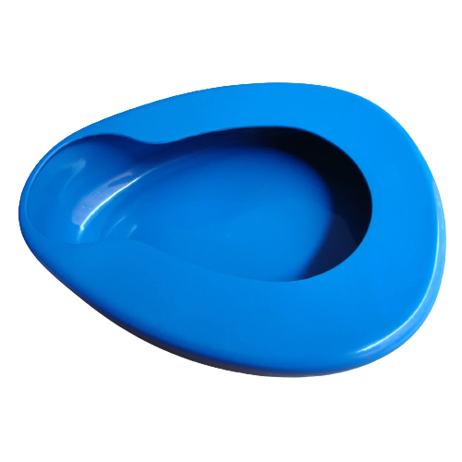 Anti- Contoured Blue Bedpan Seat Urinal for Bedridden Patient Daily Use,Incontinence Aid Thicken Bed Pan Elderly Care
