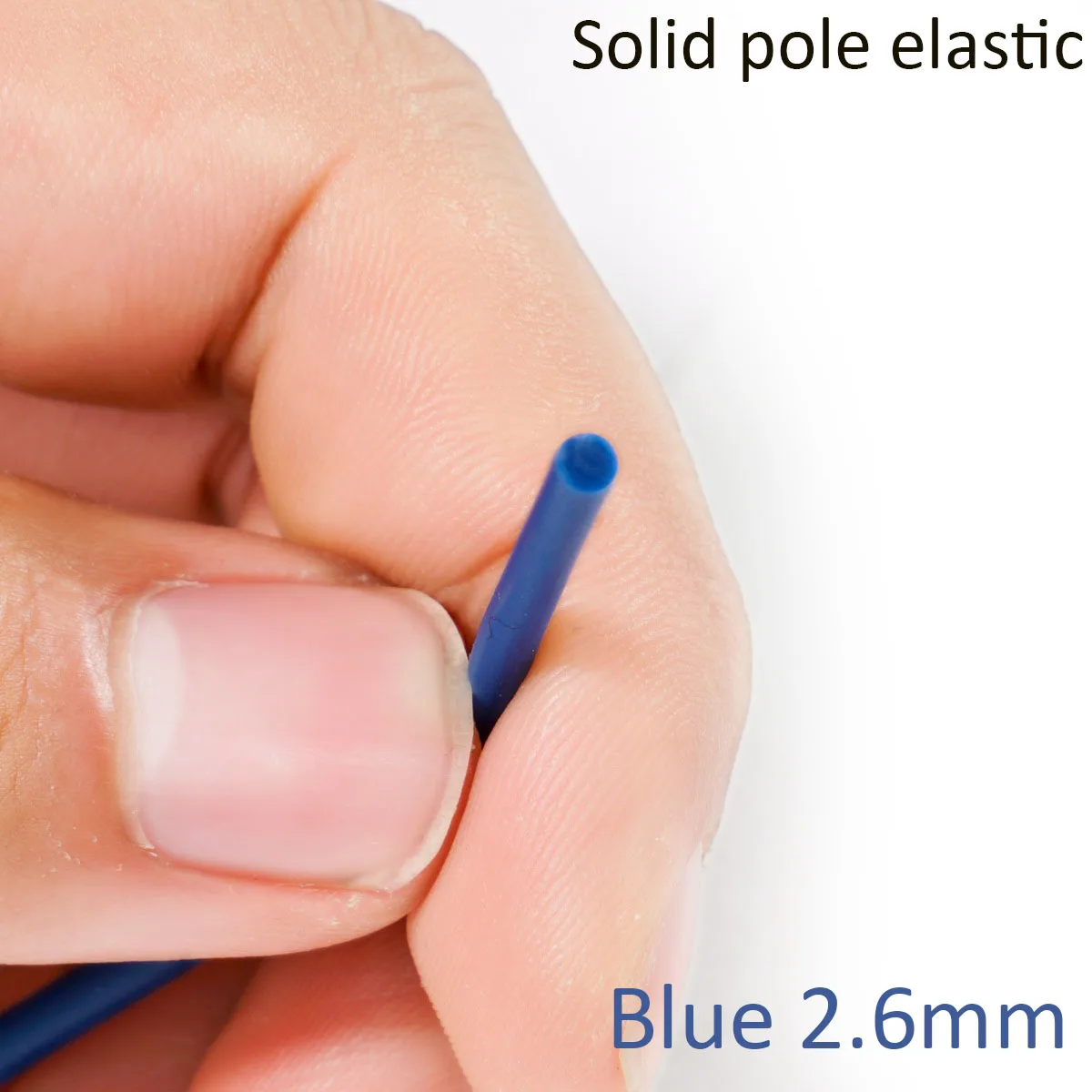 New 3m/6m/10m/20/50m Solid Core Pole Elastic Blue Diameter 2.6mm Fishing Lines Latex Tube Retention Rope Fishing Tackles