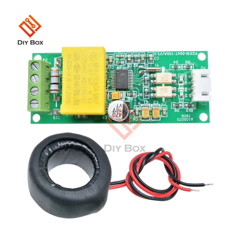 Multifunction AC Digital Meter 0-100A 80-260V Watt Power Volt Amp Current Test Module PZEM-004T For Arduino TTL COM2\\COM3\\COM4