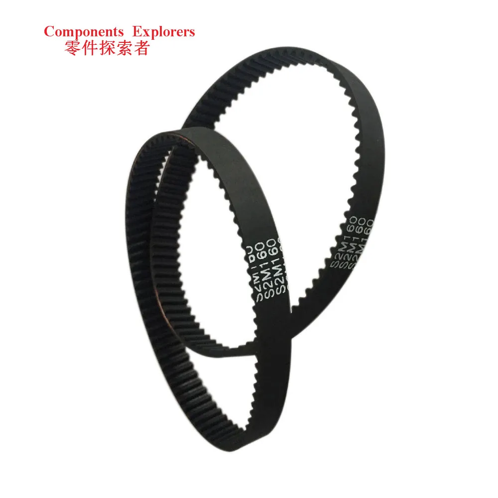 S2M Timing Belt 108 112 118 120 122 126 130 132 144 152 156mm Width 6mm Closed-loop Synchronous Rubber Belts For Pulleys