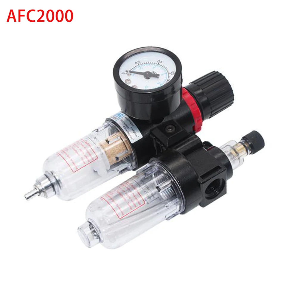 

Регулятор воздушного фильтра AFC2000 G1/4 дюйма, комбинированный смазка, разделение масла и воды FRL Two Union