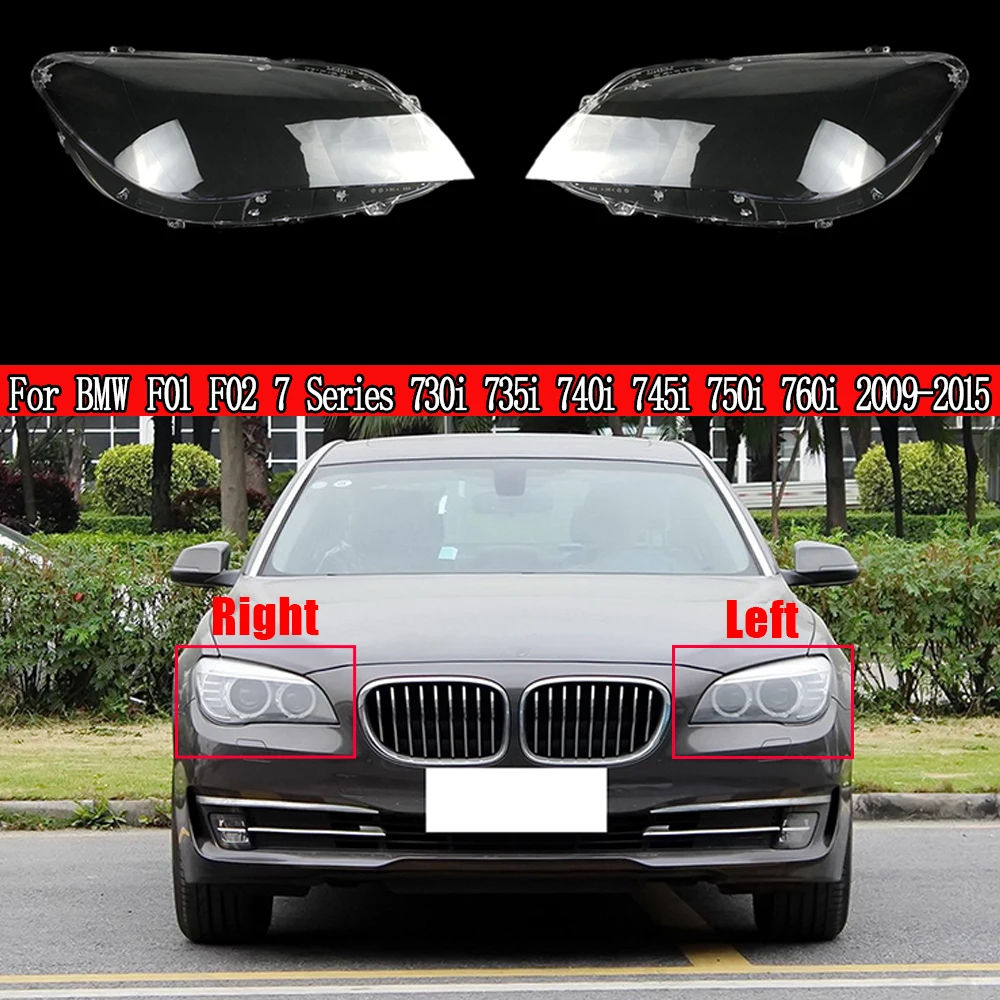 

Headlight Cover For BMW 7 Series F01 F02 730i 735i 740i 745i 750i 760i 2009 - 2015 Transparent Lampshade Plexiglass Lens Shell