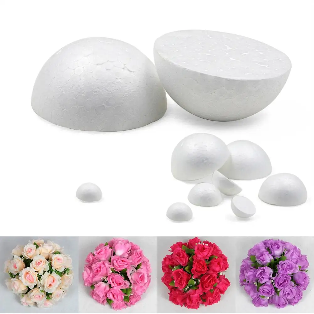 Foam Hemisphere Holding Flowers Modelling Polystyrene Styrofoam Craft Balls DIY  Decor Wedding Party Supplies bachelorette party