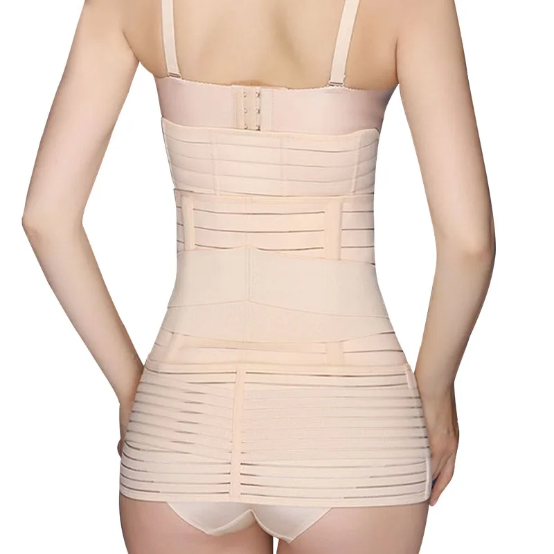 3 In 1หลังคลอดการตั้งครรภ์ Pelvis รัดตัว Belly Wrap Band Body Shaper หน้าท้อง Recovery เข็มขัด Girdles Slim เทรนเนอร์เอว