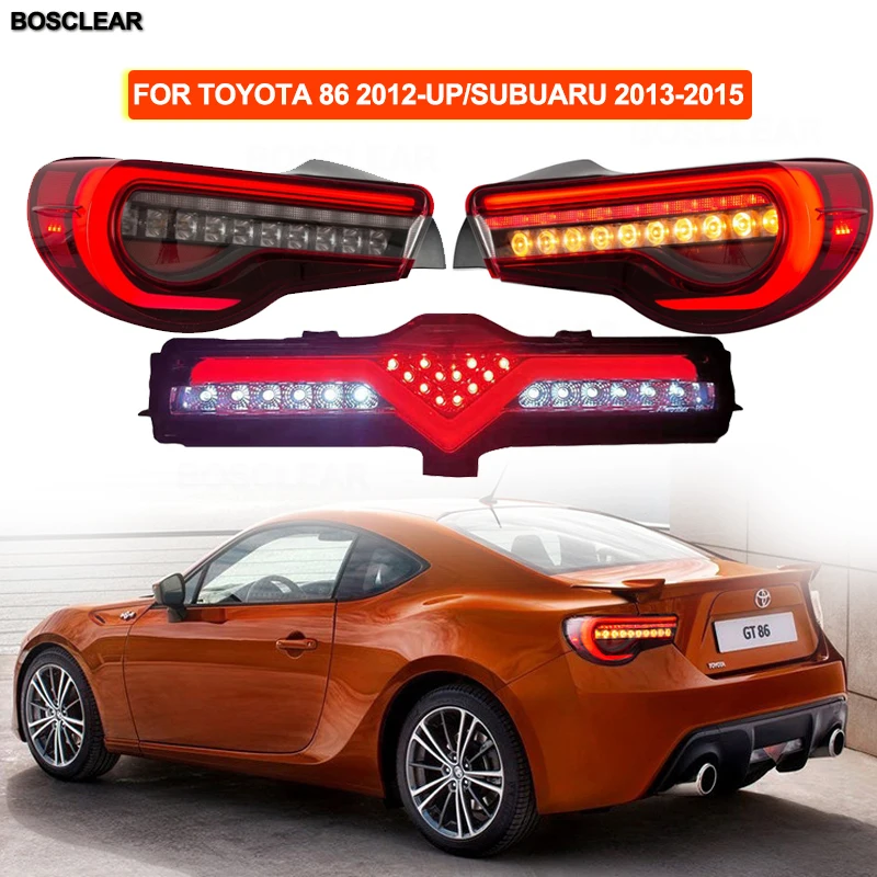 

Cars Tail Lights For Toyota BRZ GT86 2012-up Subuaru 2013-2015 Taillights Led Drl Running Fog Light Rear Parking Brake Tail Lamp