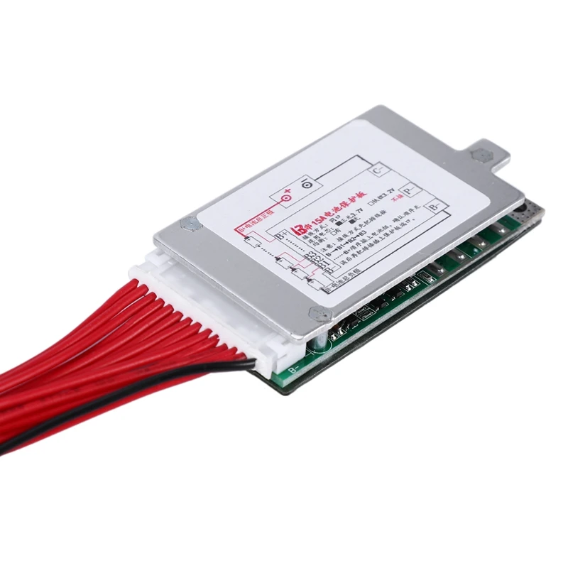 13S 48V 15A Li-Ion Lipolymerแบตเตอรี่BMS PCBบอร์ดฮีทซิงค์สำหรับE-Bike EScooter