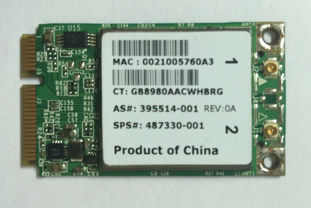 Nowość dla Broadcom BCM94322MC BCM4322 802.11 B/g/n 2.4Ghz /5Ghz Mini karta bezprzewodowa PCI-E dla HP SPS 487330-001 testowana dobrze