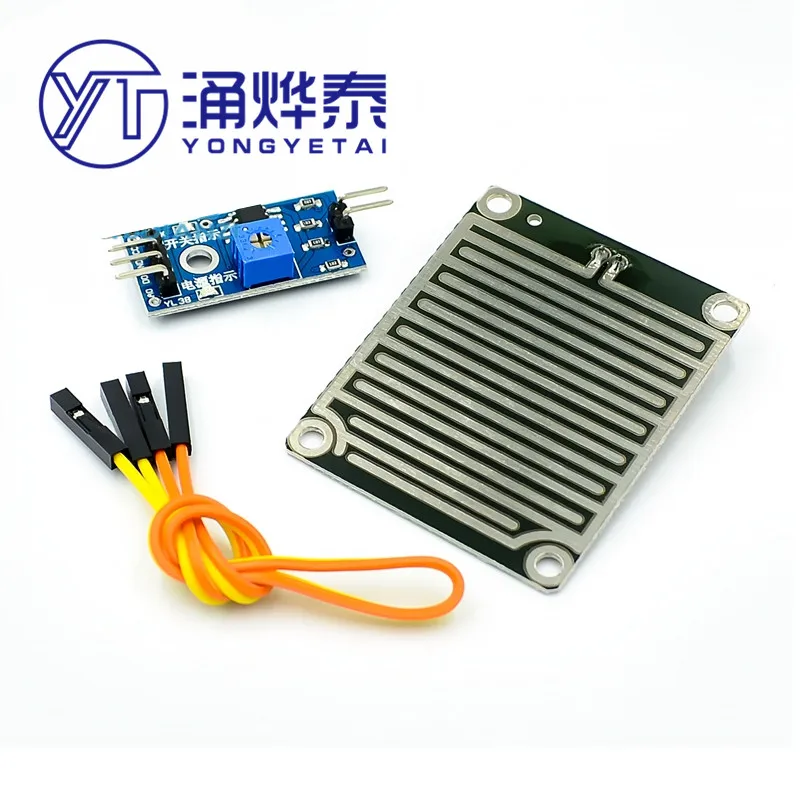 

YYT Raindrop sensor module Rain sensor rain sensor module Weather module Large area raindrop module