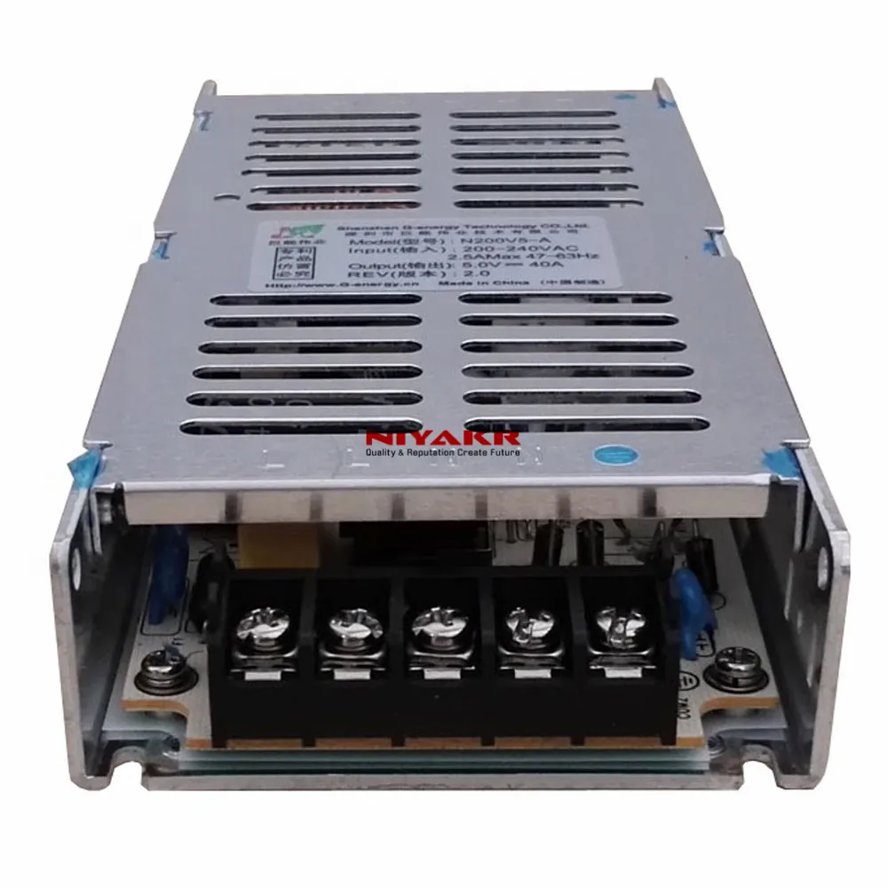 LED Display Power Supply Adapter 5V 40A 200W N200V5 Switching Input AC220V To DC5V