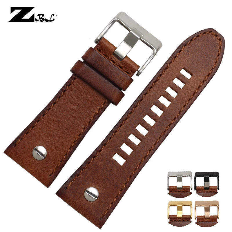 watchband 28mm Genuine leather bracelet diesel watch strap wristwatches band for DZ7193 DZ7214 DZ7311 DZ7312 DZ7313 watch strap