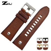 Correa de reloj de 28mm, pulsera de cuero genuino, correa de reloj diésel, correa de relojes de pulsera para DZ7193 DZ7214 DZ7311 DZ7312 DZ7313