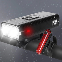 2400 mAh Bicycle Light Set 1500LM  USB Bike Lights IPX6 6 Modes Power Bank MTB Mountain Road Bike Front Lamp Cycling Equipment