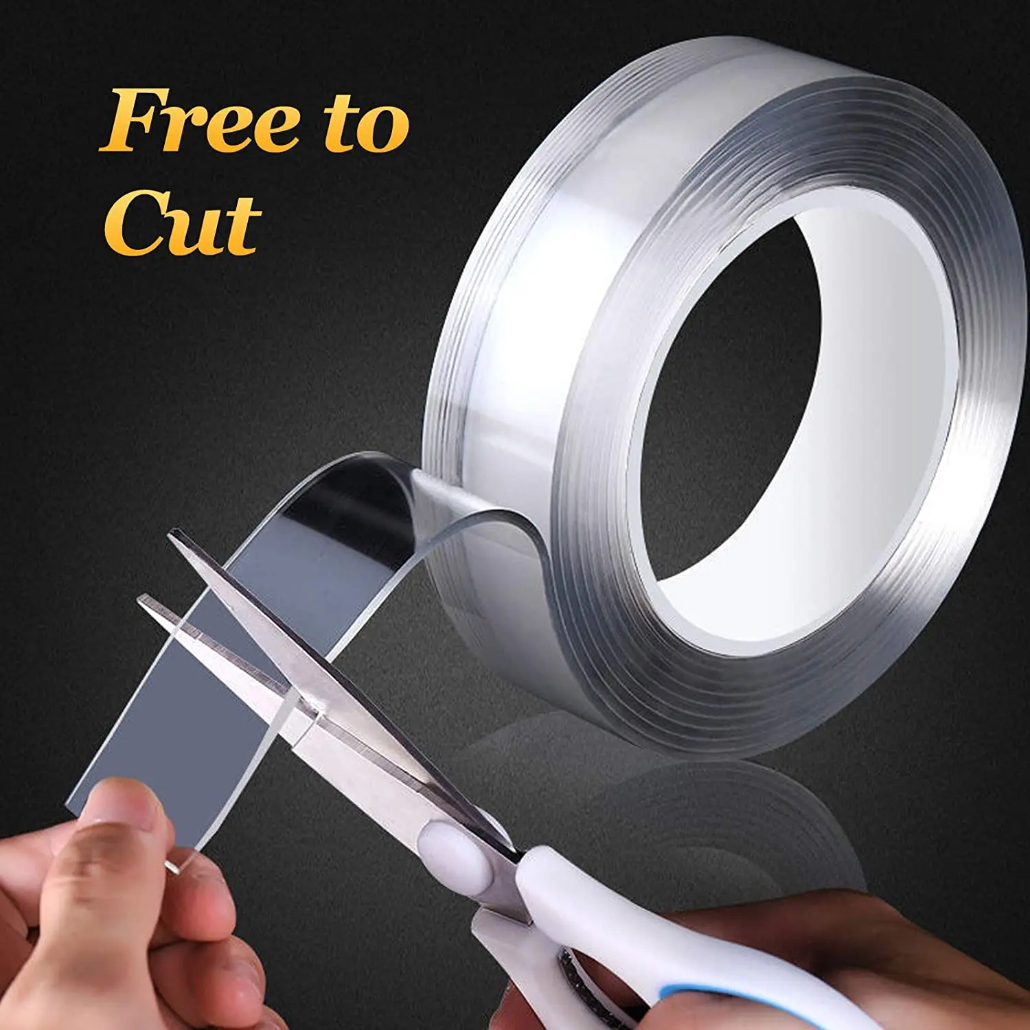 شريط نانو 1/2/3/5 متر شريط لاصق مضاد للمياه قابل لإعادة الاستخدام شفاف شريط نانو مستلزمات المطبخ والحمامات