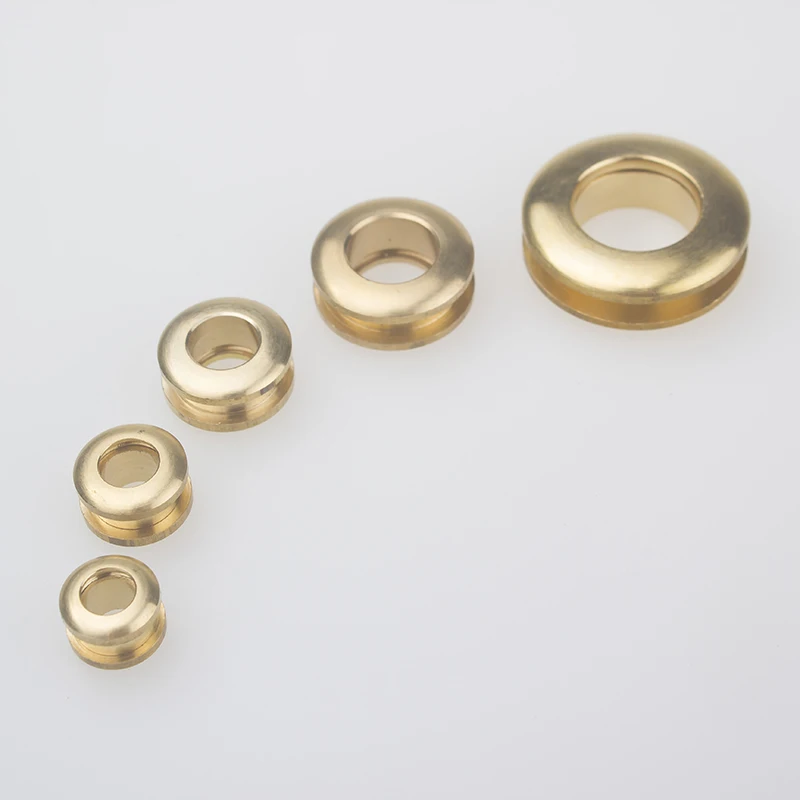 

28*15mm Brass Gas Hole Grommets Screw Threaded Connection Eyelet DIY Bag Belt Part Hardware Leather Craft Handmade Buckle