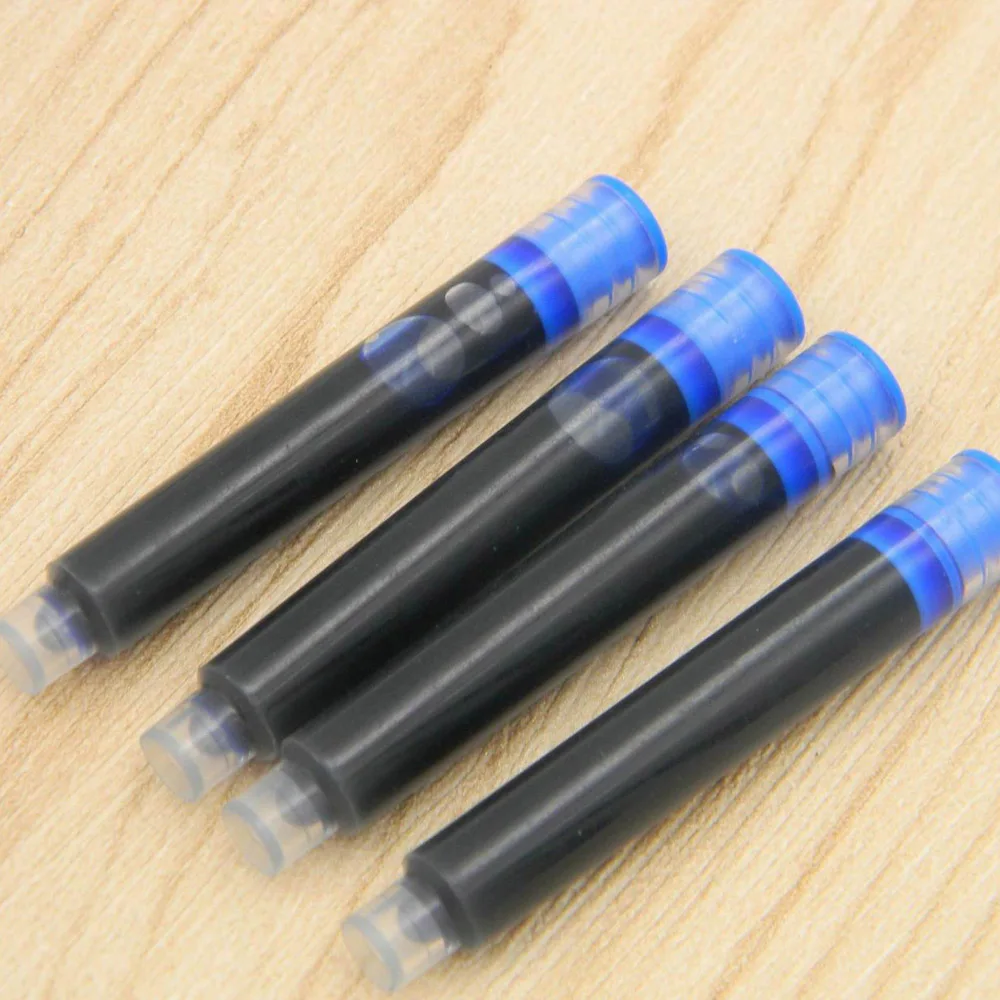 10pc BLUE color Fountain Pen Ink refill Converter Pump 3.4mm Cartridges Pen refill