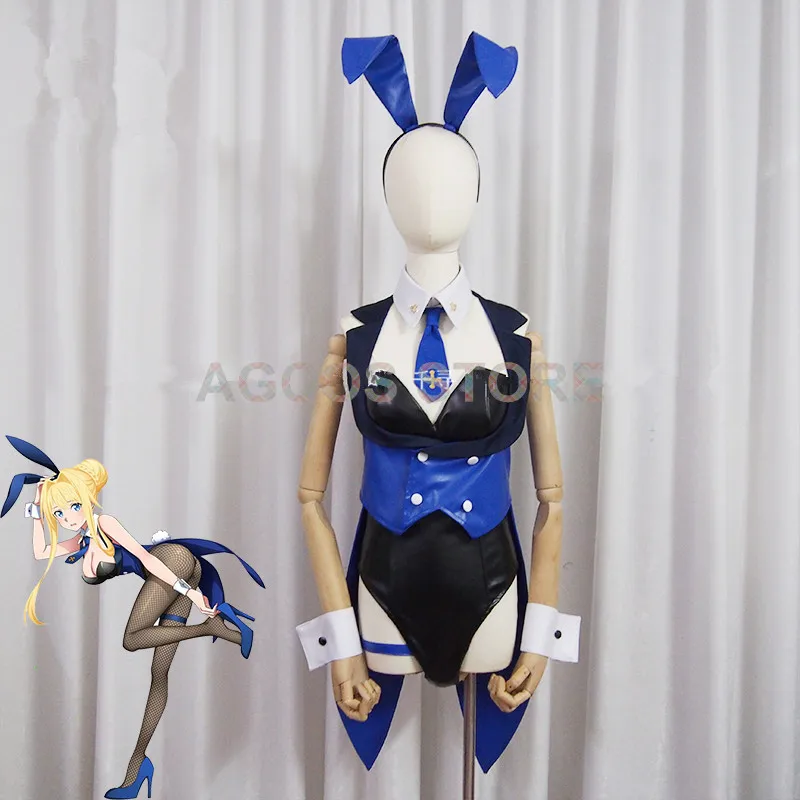 AGCOS Nach Größe Anime Schwert Art Online Yuuki Asuna Doujin Bunny Girl Cosplay Kostüm Overalls Frau Sexy Cosplay