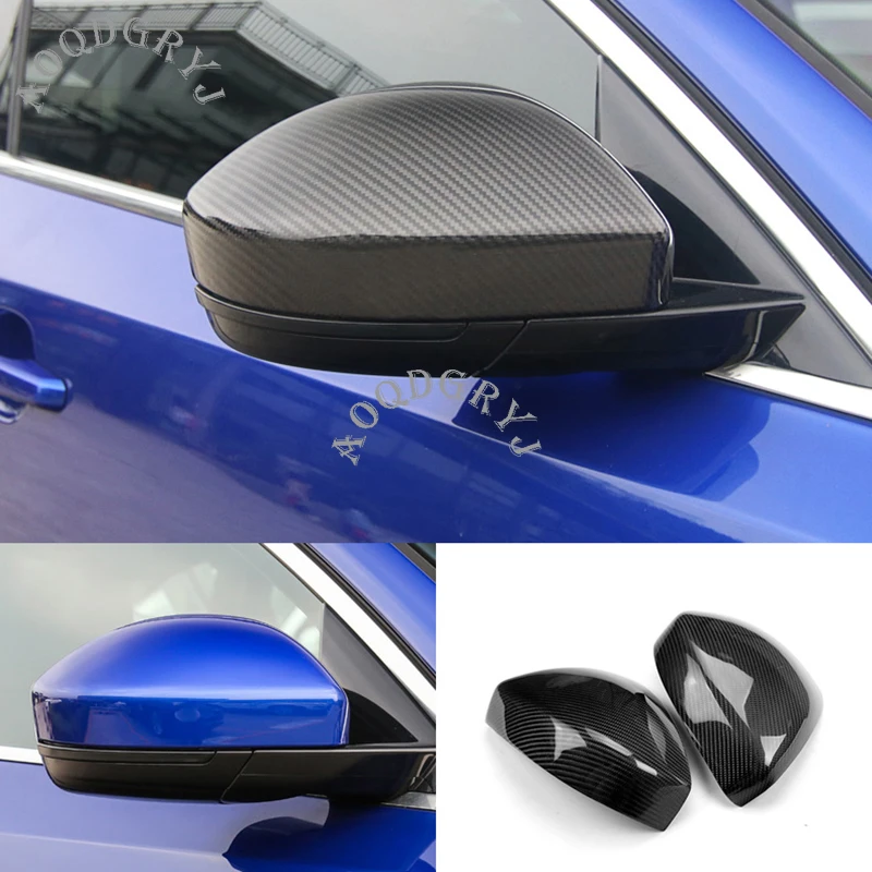 Dry Carbon Fiber Add-On Mirror Cover Cap Trim 1 Pair for Jaguar E-PACE 2018-2020 Car Styling