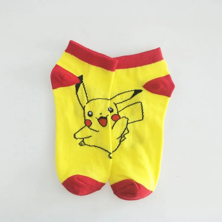 Men Fashion Ankle Cotton Socks Action Figure Pokemon Pikachu Sport Cartoon Christmas Lovers Boat Socks For Teens Man Women image 5