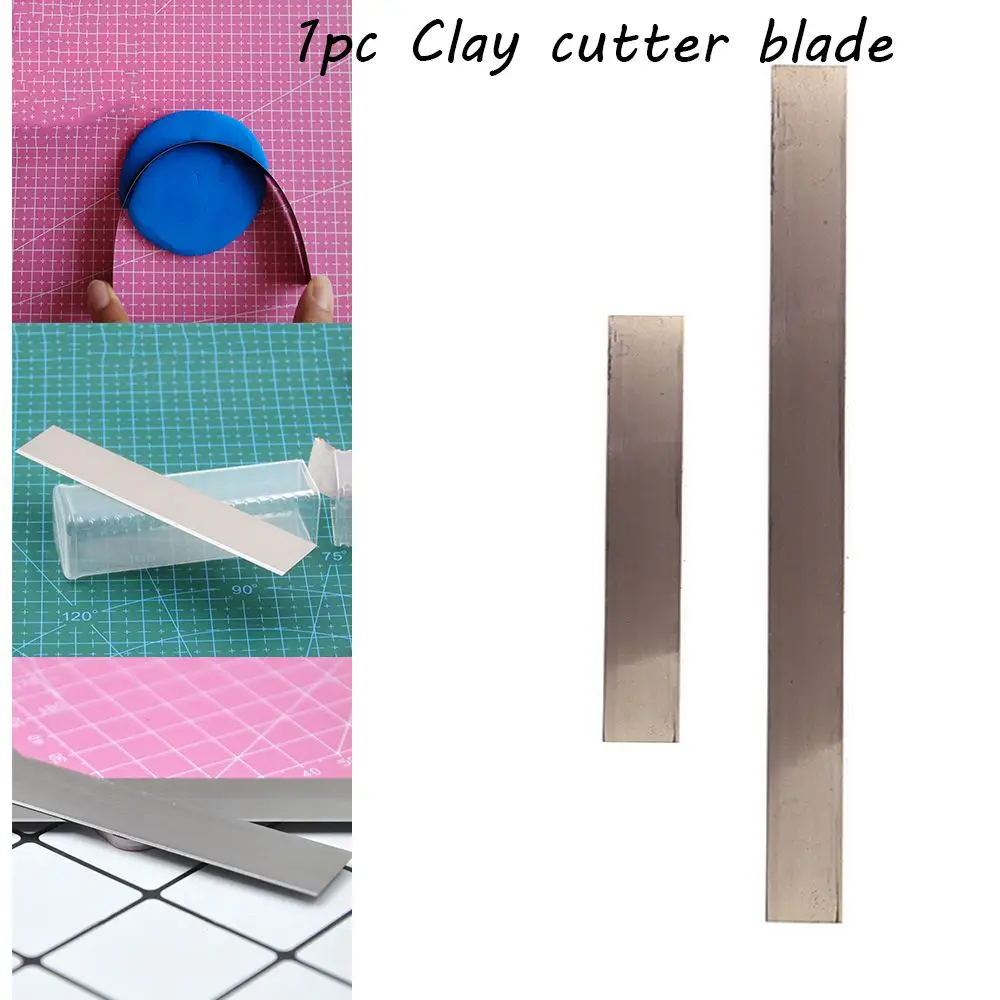 Flexible Fabric DIY Craft Ceramic Tools Modeling Polymer Stainless Steel Clay Cutter Blade Slicer