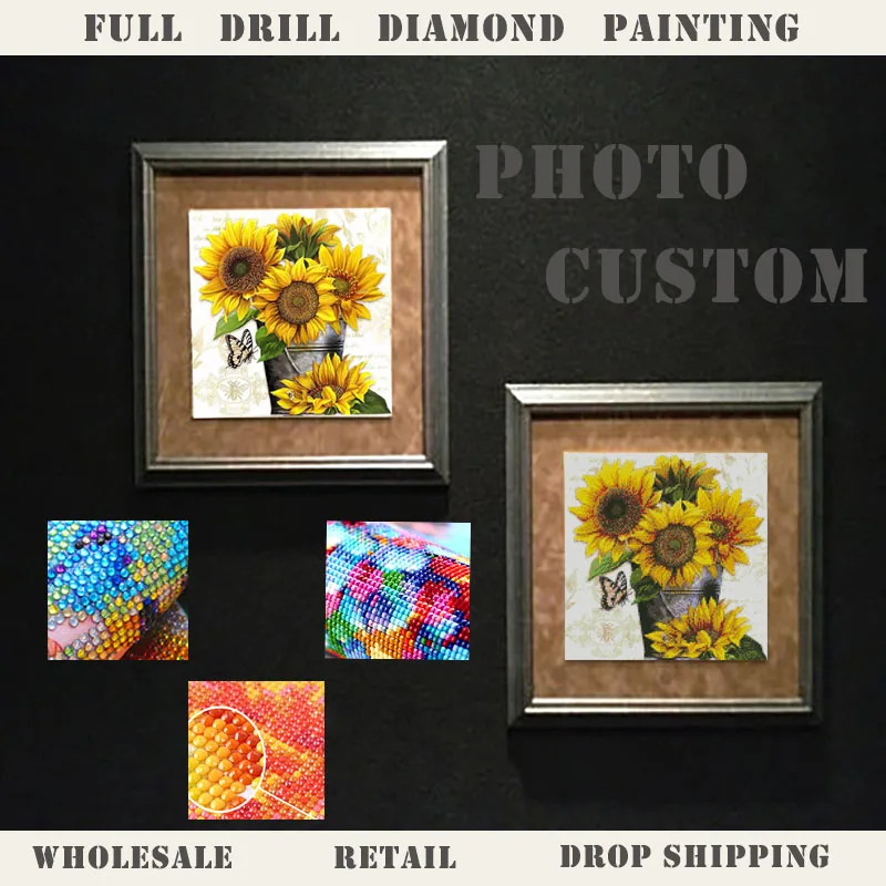 Photo Custom SNA Diamond Painting 5D DIY Picture of Rhinestones Diamond Embroidery 3D Cross Stitch Home Wedding Decoration