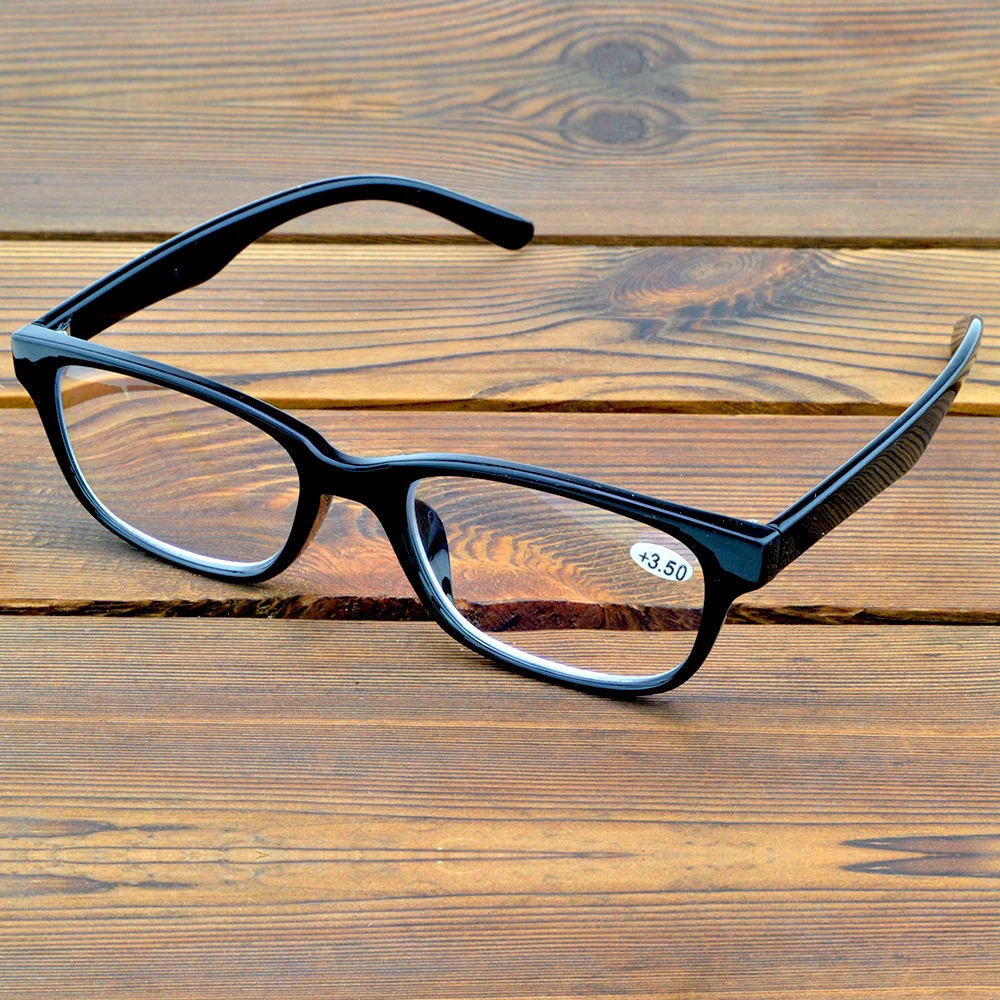 Handcrafted Black Frame Retro Style Full-rim Spectacles See Near N Far Progressive Multi-focus Reading Glasses +0.75 To +4