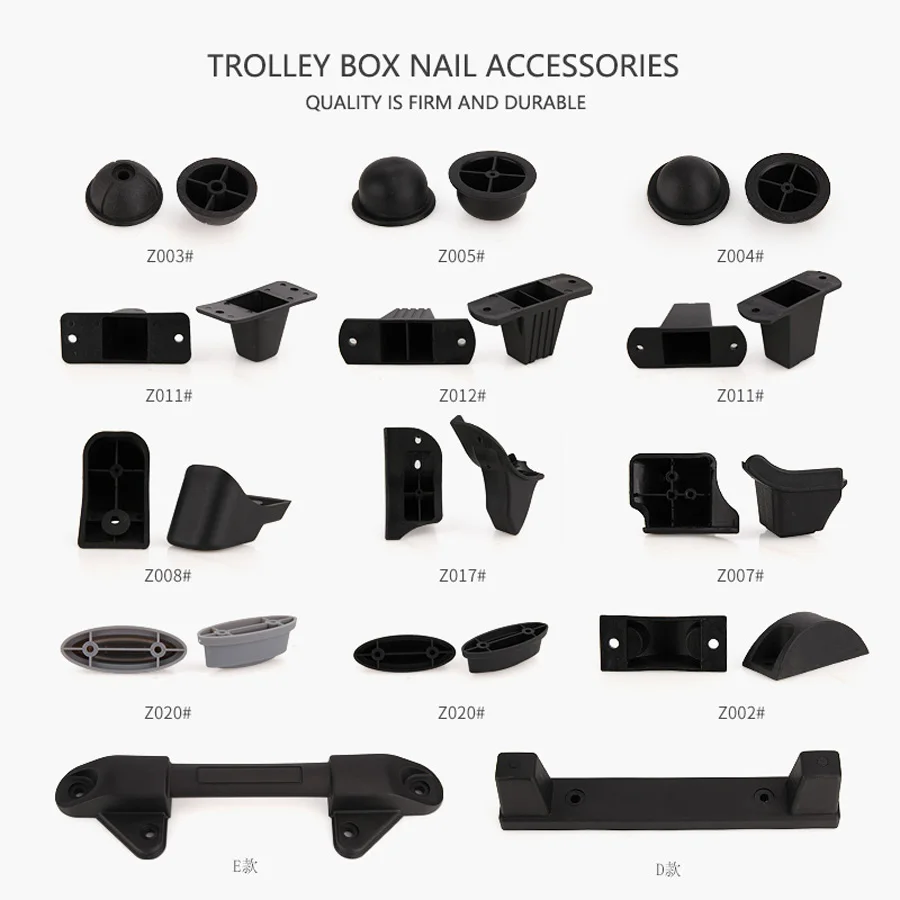 Suitcase Universal Replacement Parts Foot Nails Luggage Front Foot Accessories Plastic Durable Audio Station Foot Accessorie