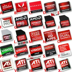 Tarjeta gráfica Original AMD RX VEGA ATI, juego multipantalla HD, pantalla única, logotipo crossfire, etiqueta adhesiva