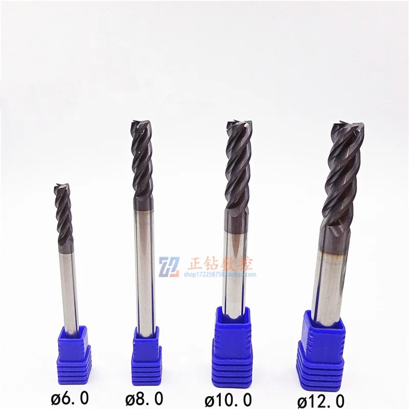 GM-4EL-D4.0 6.0 8.0 10.0 12.0 14.0 16.0 20.0 ZCC.CT  Solid carbide Four-blade extended milling cutter