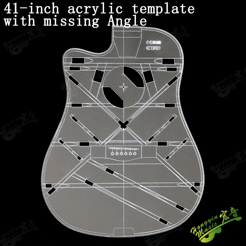 Imagem -06 - Modelo de Guitarra Folk Modelo de Guitarra Acrílica Posição de Feixe de Guitarra Modelo de Molde de Guitarra Moldada