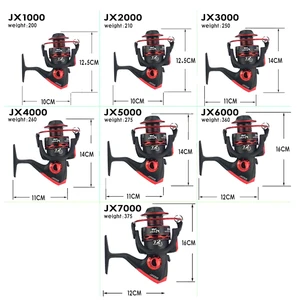 Siechi بكرة الصيد الغزل 1000-7000 سلسلة عجلة غزل بكرة معدنية لصيد سمك الشبوط البحري أعلى 8 مبيعات بكرة أدونيس 7000 - رقم 5