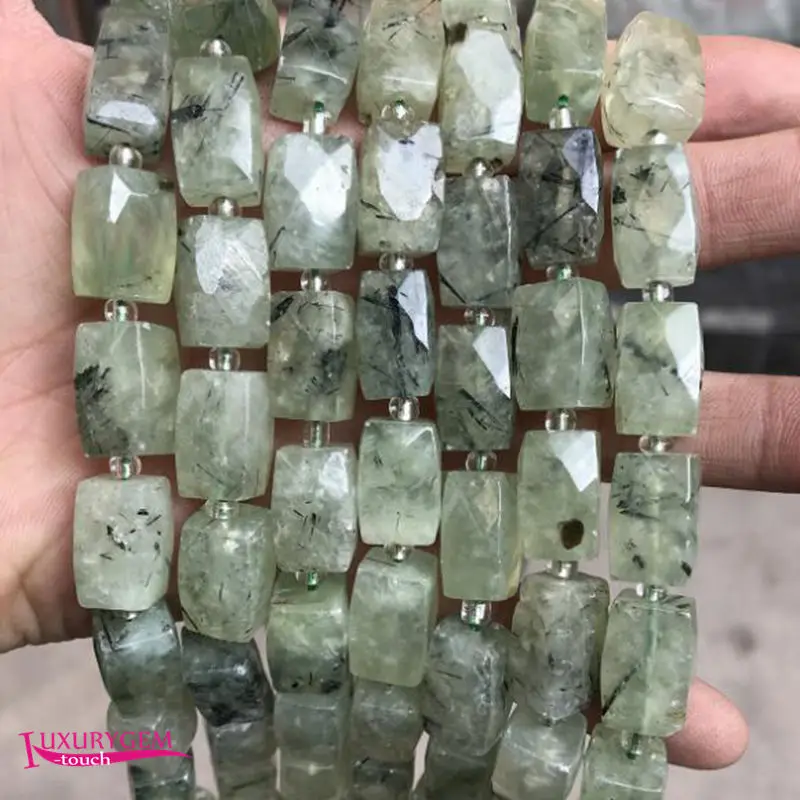 Natural Multicolor Stone Spacer Loose Beads 10x15mm Faceted Rectangle Shape DIY Jewelry Making 20Pcs wk447