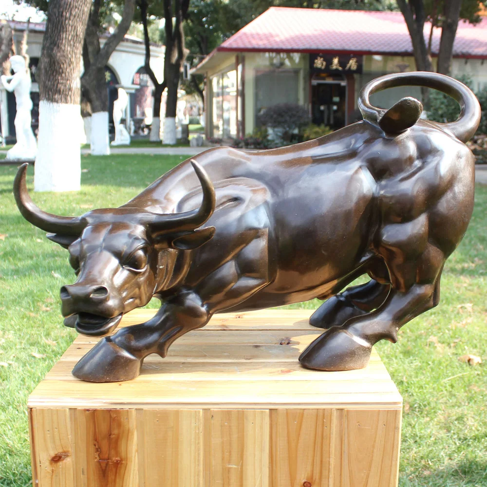 cattle cattle like Wall Street bronze sculpture works of art jewelry ornaments opening hotel decoration Feng Shui